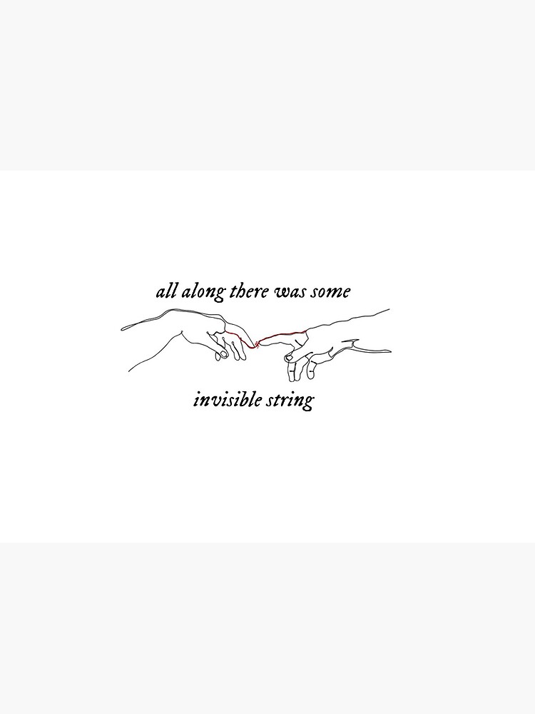 invisible string lyrics Taylor Swift | Art Board Print