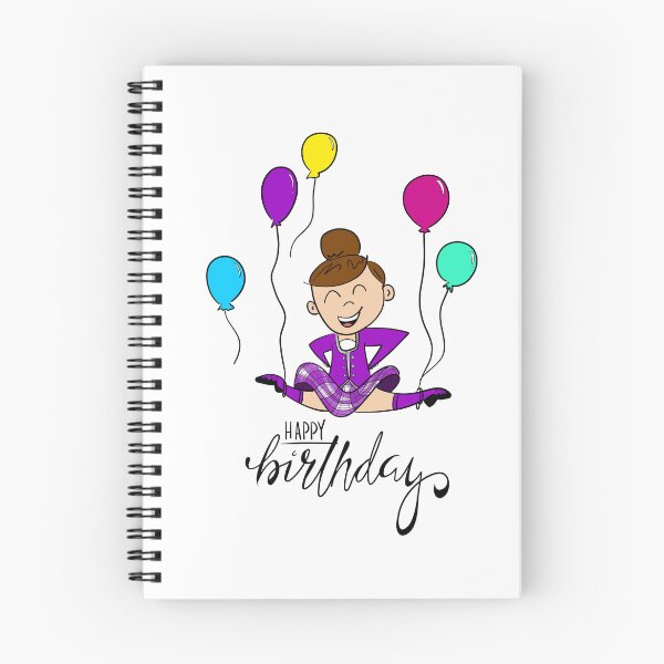 Item preview, Birthday Leap- female, bright purple kilt, brown hair designed and sold by LizCaityArt.