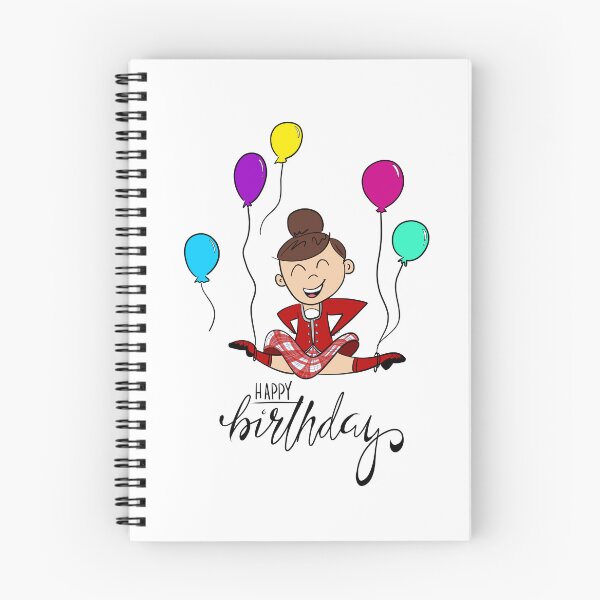 Item preview, Birthday Leap- Female, red kilt, brown hair designed and sold by LizCaityArt.