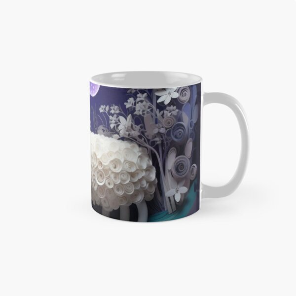 Item preview, Sheep in the night forest with moon and stars. 3d rendering designed and sold by aiphotosart.