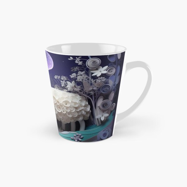 Item preview, Sheep in the night forest with moon and stars. 3d rendering designed and sold by aiphotosart.
