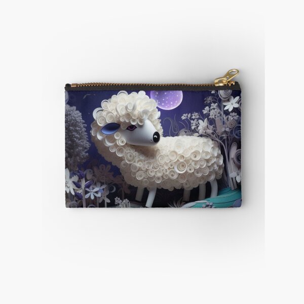 Item preview, Sheep in the night forest with moon and stars. 3d rendering designed and sold by aiphotosart.