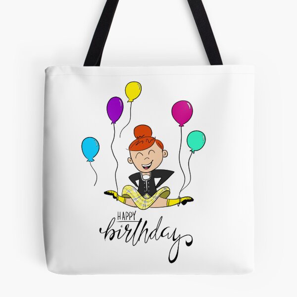 Item preview, Birthday Leap- female, yellow kilt, tangerine hair designed and sold by LizCaityArt.