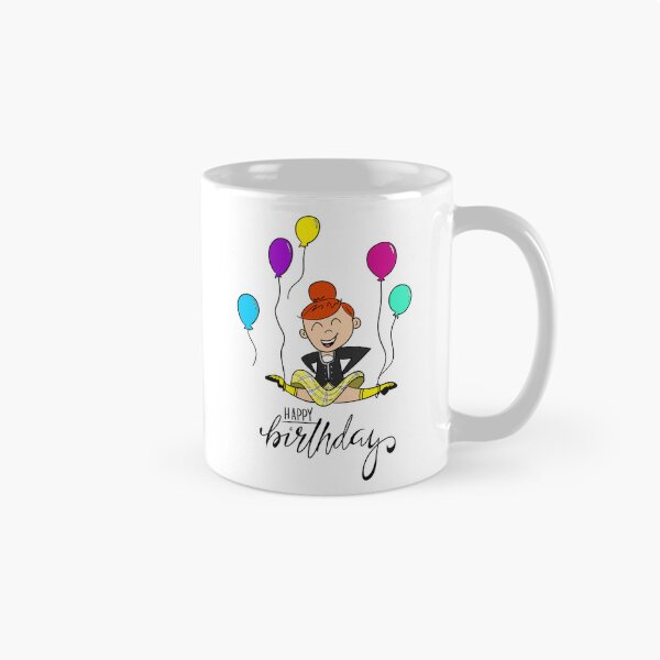 Item preview, Birthday Leap- female, yellow kilt, tangerine hair designed and sold by LizCaityArt.
