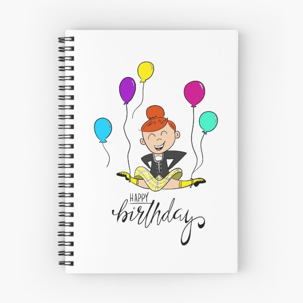 Item preview, Birthday Leap- female, yellow kilt, tangerine hair designed and sold by LizCaityArt.