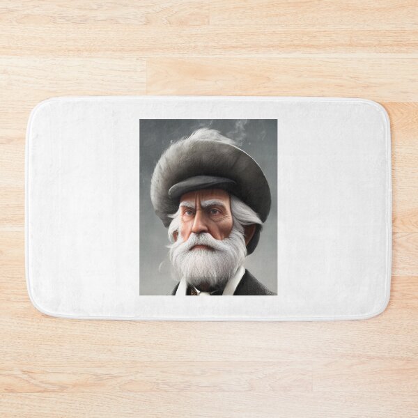 Item preview, Old man with a grey beard, Victorian hat and long white hair perfect designed and sold by greengoodnich.