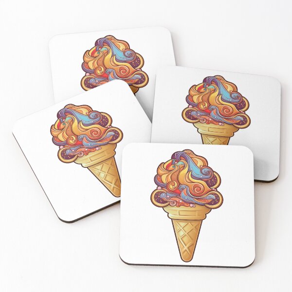 Item preview, Sweet Spectrum - Colorful Ice Cream Cone Design designed and sold by InTrendType.