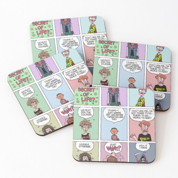 Item preview, Cartoon - Whats the Secret of Life? designed and sold by badjoojoo.