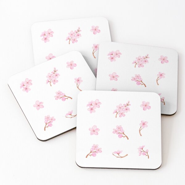 Item preview, Watercolor Pink Cherry Blossom Flowers  designed and sold by silviaol.