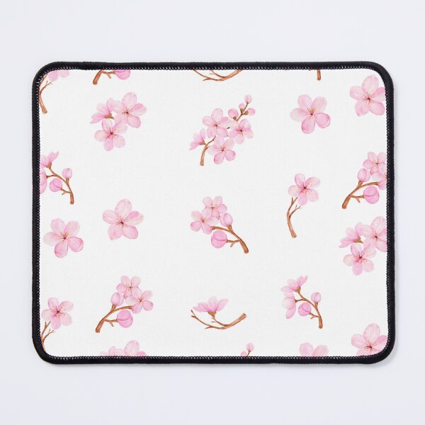 Item preview, Watercolor Pink Cherry Blossom Flowers  designed and sold by silviaol.