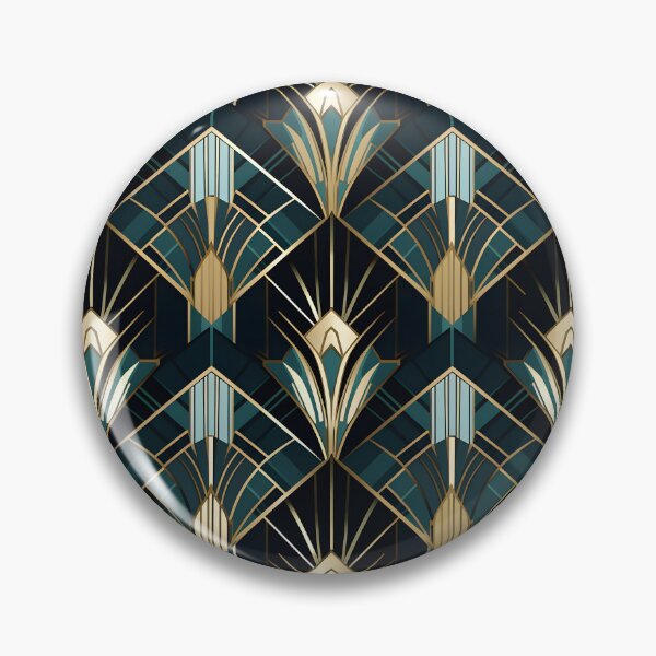 Item preview, Luxurious Art Deco Glam: Geometric Metallic Pattern designed and sold by AdventurerPack.