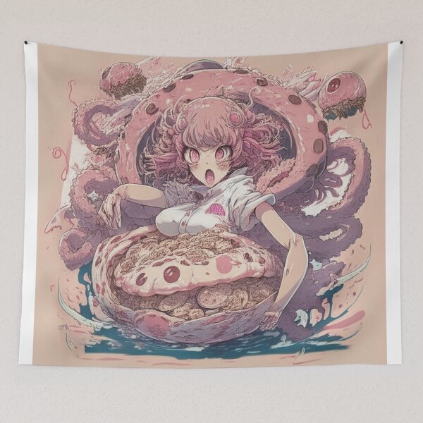 Item preview, Girl Octopus MOnster Mushroom designed and sold by smithDback.