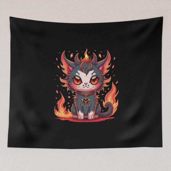 Item preview, Fire Demon Kitty designed and sold by Simply-Cryptic.
