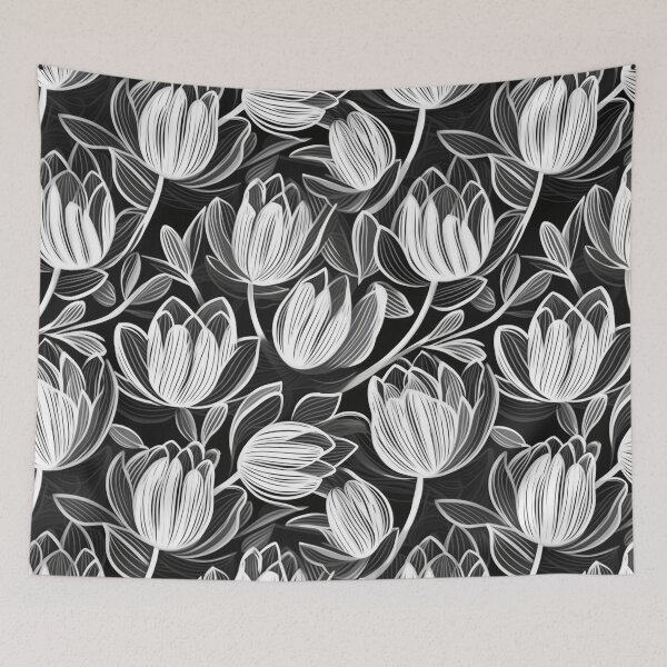 Item preview, "Beauty of nature in floral Black and White Patterns" designed and sold by SBD-Shop.
