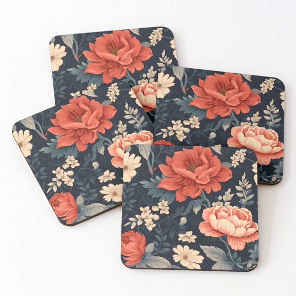 Artikelvorschau, Vintage-Blumennostalgie: Von klassischen Tapeten inspiriertes Design entworfen und verkauft von AdventurerPack.