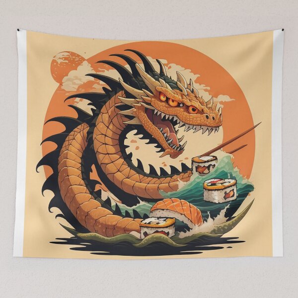 Item preview, Dragon Eat Sushi designed and sold by smithDback.