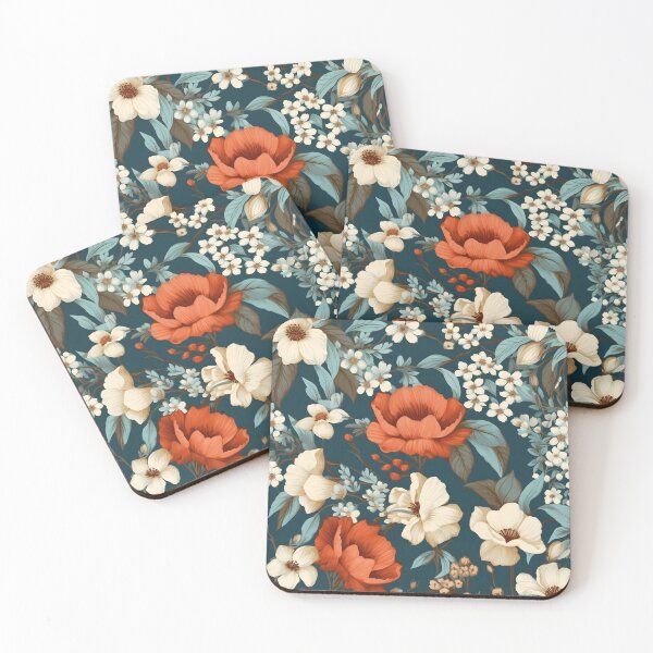 Artikelvorschau, Vintage-Blumennostalgie: Von klassischen Tapeten inspiriertes Design entworfen und verkauft von AdventurerPack.