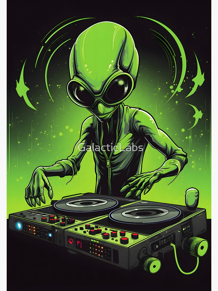 Alien DJ | Sticker