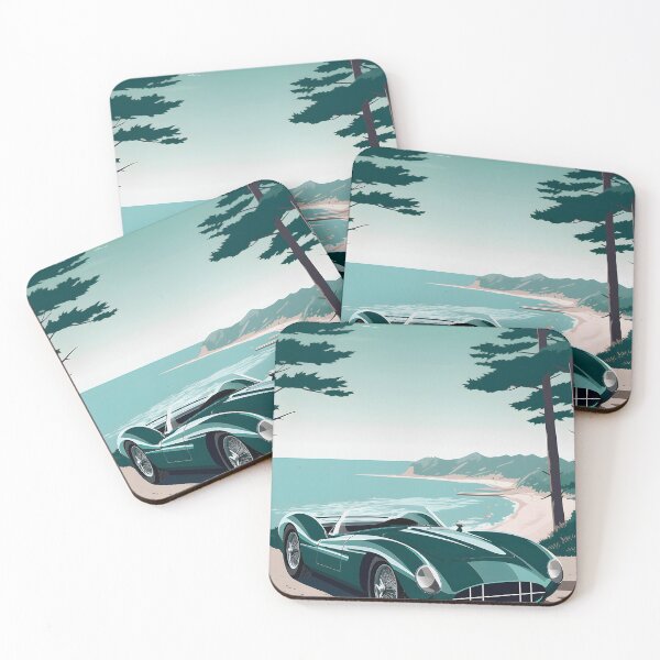 Item preview, Aston Martin DBR1 at the Coast  poster designed and sold by colbyemmit.