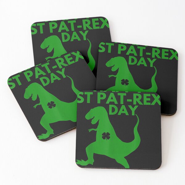Item preview, St Patricks Day Kids Toddler Boys Irish Rex Dinosaur  designed and sold by joettacontrell.