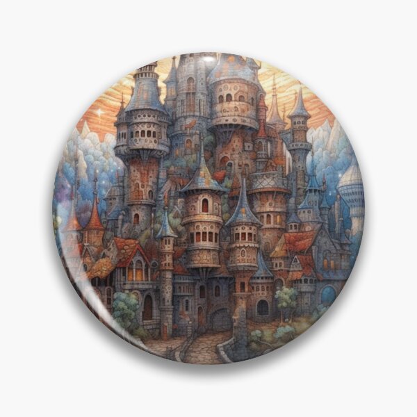 Item preview, Magical Fairytale Castle in Enchanted Woods designed and sold by EpicFoxArt.