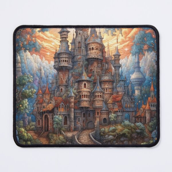 Item preview, Magical Fairytale Castle in Enchanted Woods designed and sold by EpicFoxArt.