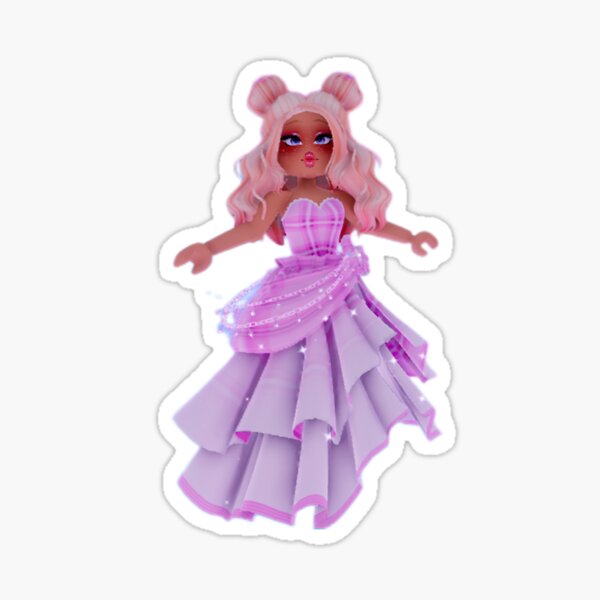 pinkaesthetic roblox girl Sticker for Sale by schielfxprome