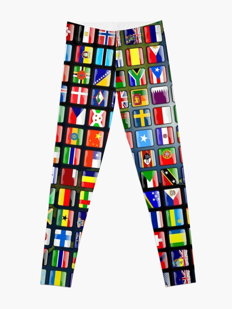 Alternate view of Flags of the world Leggings