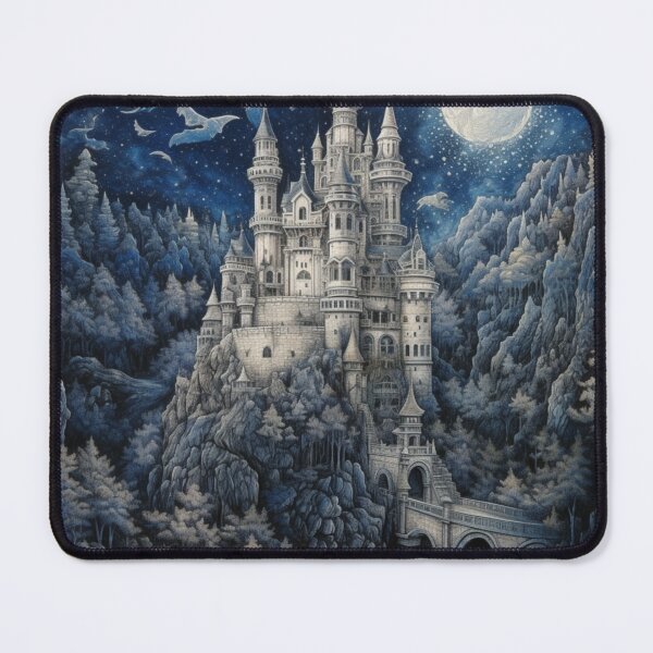 Item preview, Magical Fairytale Castle Beneath Moonlit Sky designed and sold by EpicFoxArt.