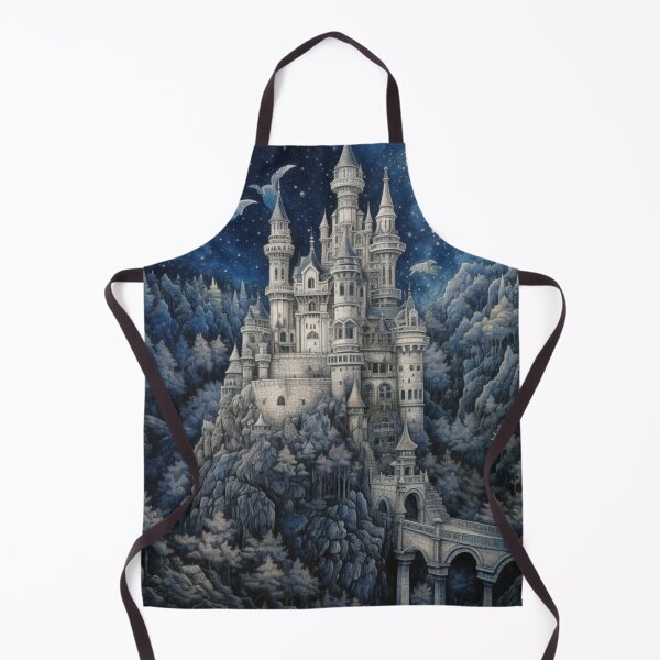 Item preview, Magical Fairytale Castle Beneath Moonlit Sky designed and sold by EpicFoxArt.