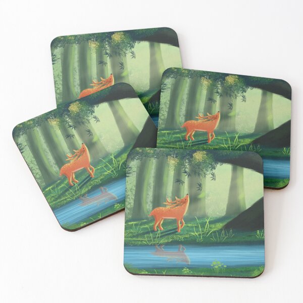 Item preview, Deer in the forest basking in the morning light designed and sold by skycn520.