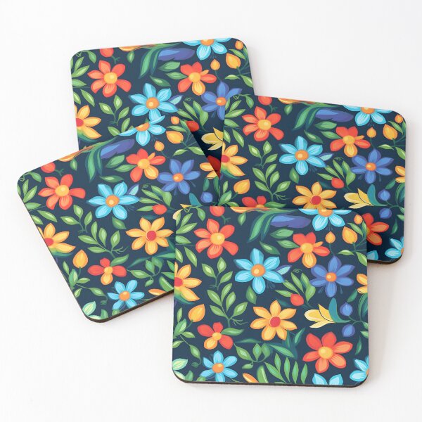 Item preview, Cheerful Blooms: Vibrant Floral Pattern designed and sold by AdventurerPack.