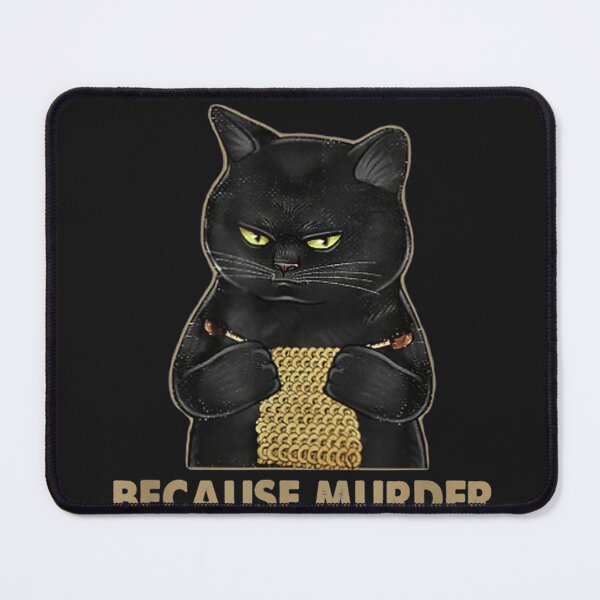 Item preview, Funny Catss Knits Knitting Because Murder Is Wrongs designed and sold by ShawnelleHasty.