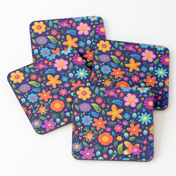 Item preview, Cheerful Blooms: Vibrant Floral Pattern designed and sold by AdventurerPack.