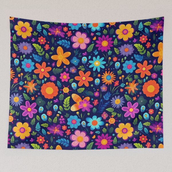 Item preview, Cheerful Blooms: Vibrant Floral Pattern designed and sold by AdventurerPack.