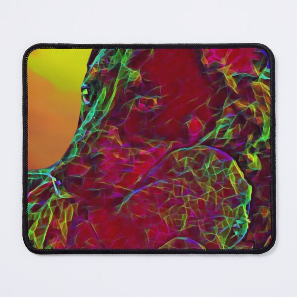 Item preview, Resting Dog in electric rainbow scheme designed and sold by rhino715.