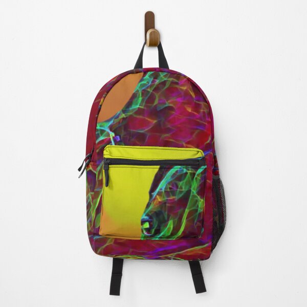 Item preview, Resting Dog in electric rainbow scheme designed and sold by rhino715.