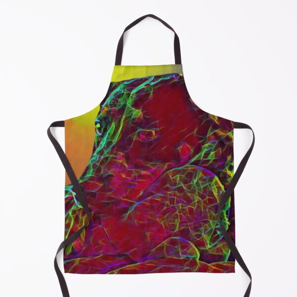 Item preview, Resting Dog in electric rainbow scheme designed and sold by rhino715.