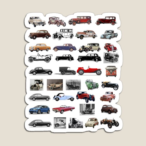 Ancient cars Magnet