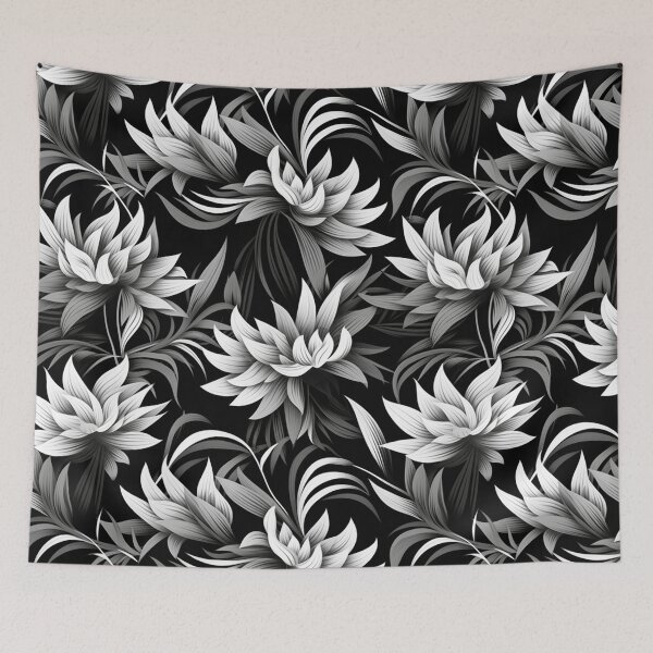 Item preview, "Silent Contrast: The Elegance of Nature in Black and White" designed and sold by SBD-Shop.