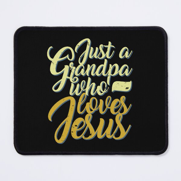 Item preview, Mens Just a Grandpa Who Loves Jesus Christian FaithGift designed and sold by PRIAMWORLD.