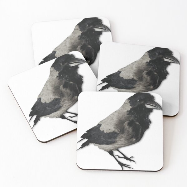 Item preview, Black starling with pointed beak stands curiously designed and sold by TaliaBryant45.