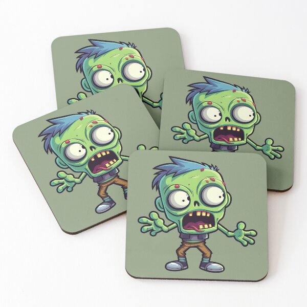 Item preview, Fun Cute Zombie Boy Sticker in Colour designed and sold by NeonAbstracts.