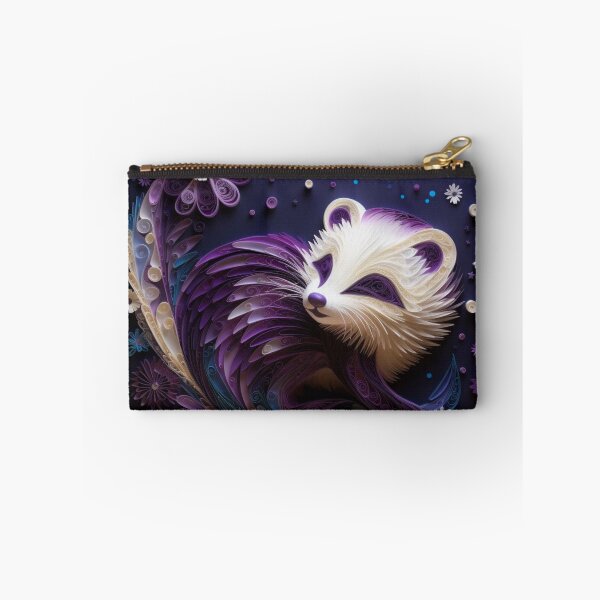 Item preview, Abstract fractal image of a raccoon in the form of a flower designed and sold by aiphotosart.