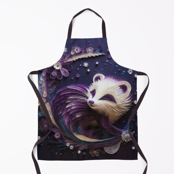 Item preview, Abstract fractal image of a raccoon in the form of a flower designed and sold by aiphotosart.