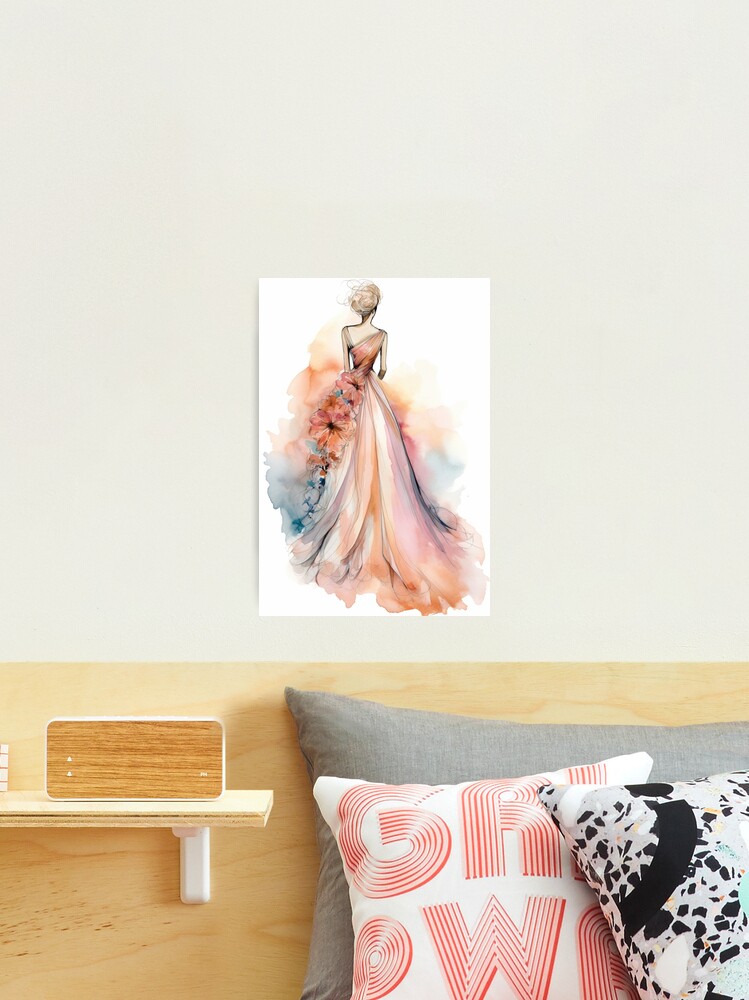 Thumbnail 2 of 3, Photographic Print, Warm Watercolor Sketch designed and sold by ChaosBuffet.
