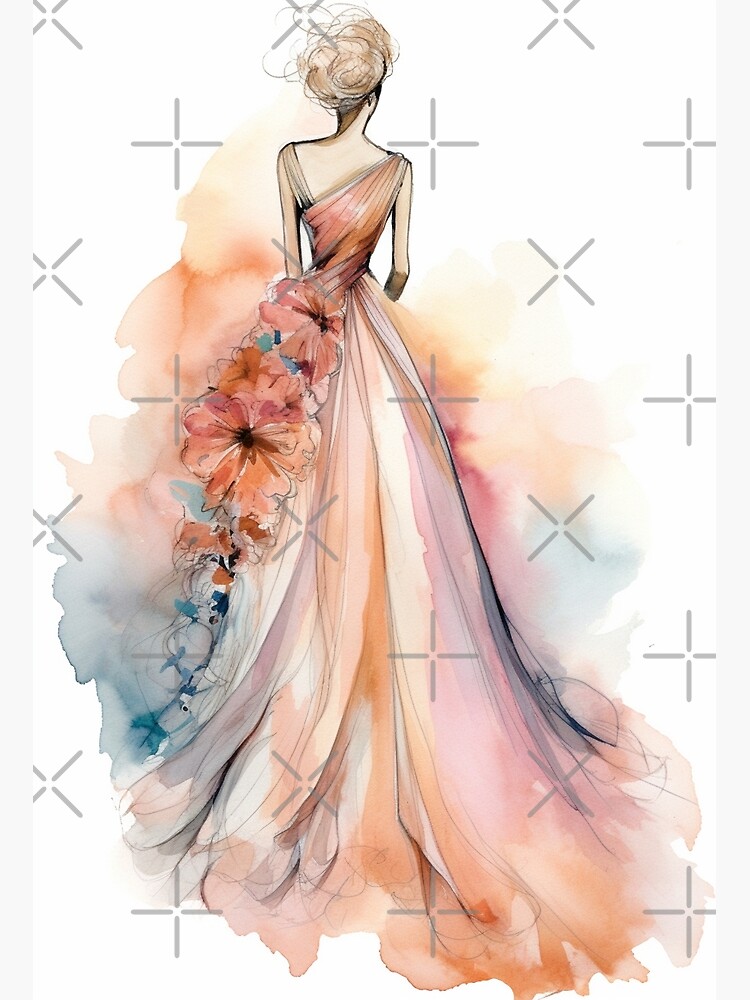 Thumbnail 3 of 3, Photographic Print, Warm Watercolor Sketch designed and sold by ChaosBuffet.