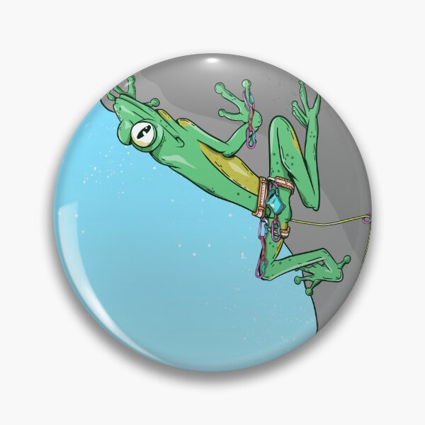 Item preview, Cute Cartoon Frog Rock Climbing designed and sold by piedaydesigns.