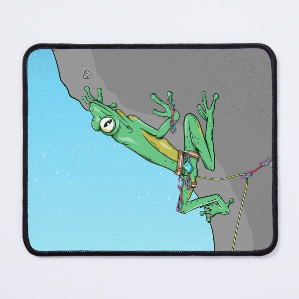 Item preview, Cute Cartoon Frog Rock Climbing designed and sold by piedaydesigns.