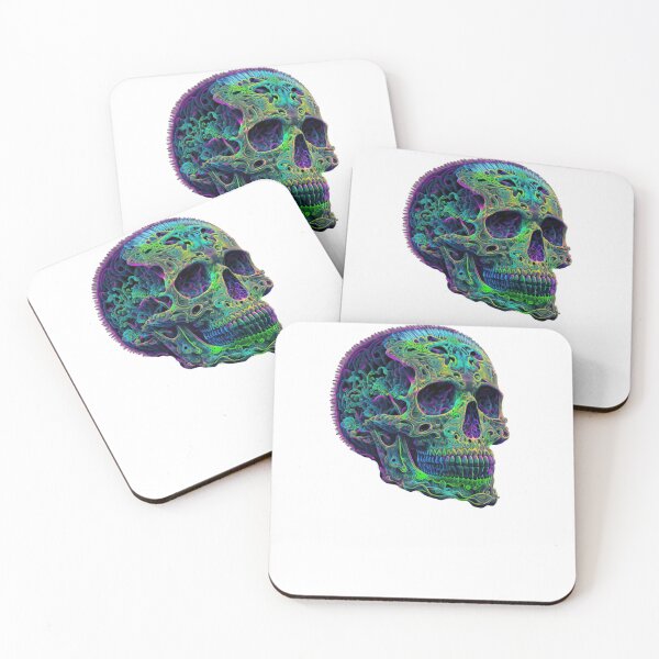 Item preview, Neon engraved skull 2 designed and sold by RedWhineShop.